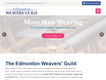 Tablet Screenshot of edmontonweavers.org